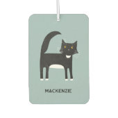 Personalisierte Tuxedo-Katze Autolufterfrischer (Vorderseite)