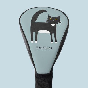 Personalisierte Tuxedo-Katze Golf Headcover