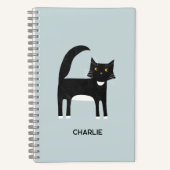 Personalisierte Tuxedo-Katze Notizblock (Vorderseite)