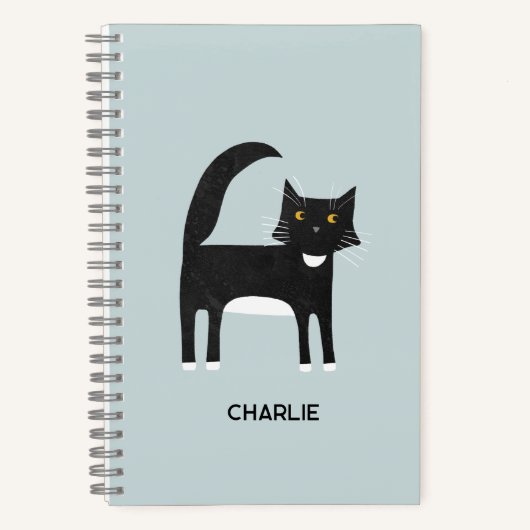Personalisierte Tuxedo-Katze Notizblock (Vorderseite)