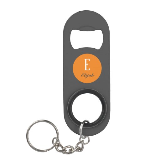 Personalisierte Twilight-Monogramm-Bezeichnung und Mini Flaschenöffner (Vorderseite)