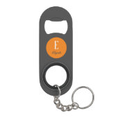 Personalisierte Twilight-Monogramm-Bezeichnung und Mini Flaschenöffner (Rückseite)