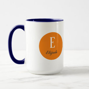 Personalisierte Twilight-Monogramm-Bezeichnung und Tasse