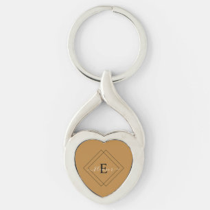 Personalisierte Twisted Heart Keychain mit Name Schlüsselanhänger