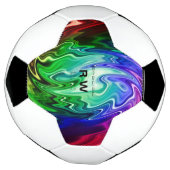 Personalisierte Twisted Liquid Multicolors Fußball (Gedreht)