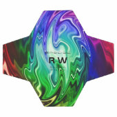 Personalisierte Twisted Liquid Multicolors Fußball (Flach)