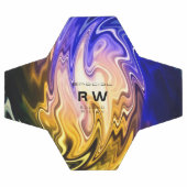 Personalisierte Twisted Liquid Multicolors Fußball (Flach)