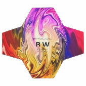 Personalisierte Twisted Liquid Multicolors Fußball (Flach)