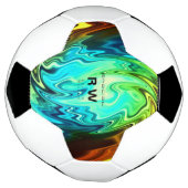 Personalisierte Twisted Liquid Multicolors Fußball (Gedreht)