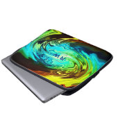 Personalisierte Twisted Liquid Multicolors Laptopschutzhülle (Vorne Knopf)