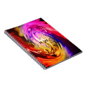 Personalisierte Twisted Liquid Multicolors Notizblock (Rechte Seite)