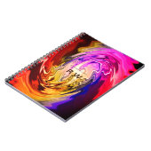 Personalisierte Twisted Liquid Multicolors Notizblock (Linke Seite)
