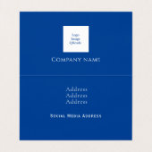 Personalisierte Twisted Liquid Multicolors Visitenkarten (Innenseite Aufgefaltet)