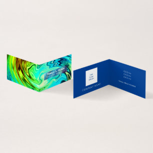 Personalisierte Twisted Liquid Multicolors Visitenkarten