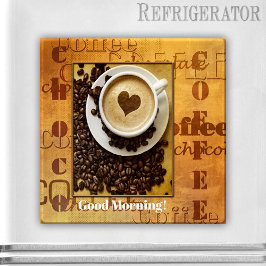 Personalisierte Typografie Coffee Lover Foto Magne Magnet