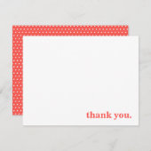 Personalisierte Typografie Dankeskarte (Vorne/Hinten)