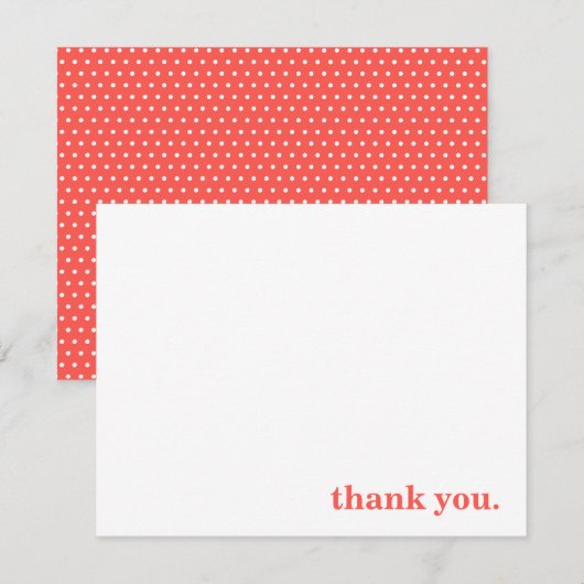 Personalisierte Typografie Dankeskarte (Vorne/Hinten)