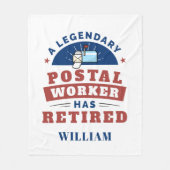 Personalisierte Typografie der entlassenen Post Of Fleecedecke (Vorderseite)