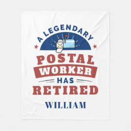 Personalisierte Typografie der entlassenen Post Of Fleecedecke