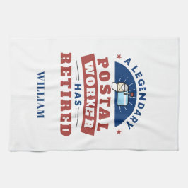 Personalisierte Typografie der entlassenen Post Of Geschirrtuch