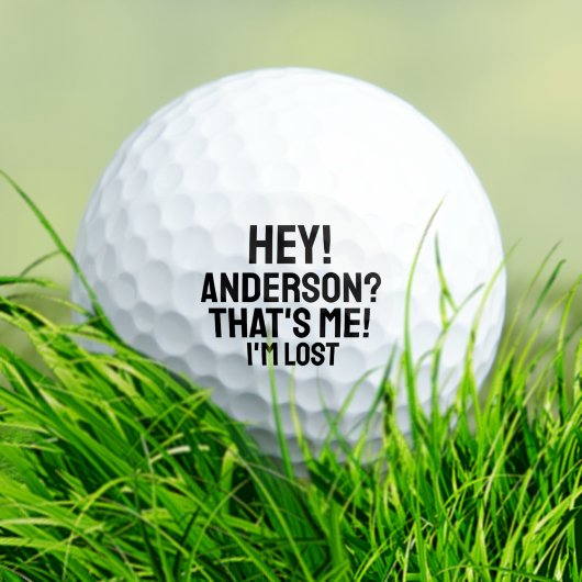 Personalisierte Typografie Funny Love Golf Balls Golfball