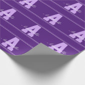 personalisierte Typografie Geschenkpapier (Ecke)