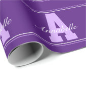 personalisierte Typografie Geschenkpapier (Rolleneckpunkt)
