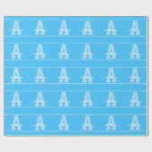 personalisierte Typografie Geschenkpapier (Flach)