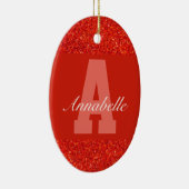 Personalisierte Typografie Keramik Ornament (Rechts)