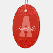 Personalisierte Typografie Keramik Ornament (Links)