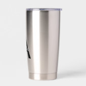 Personalisierte Typografie Monogramm Thermobecher (Links)