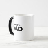 Personalisierte Typografie-Tasse für Vater mit Ini Verwandlungstasse (Vorderseite Links)