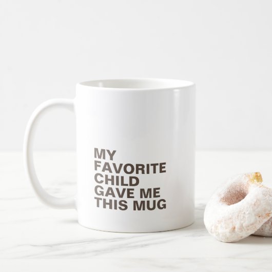 Personalisierte Typografie-Tasse mit Initial Kaffeetasse (Mit Donut)