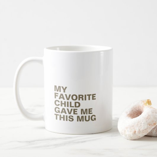 Personalisierte Typografie-Tasse mit Initial Kaffeetasse (Mit Donut)