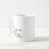 Personalisierte Typografie-Tasse mit Initial Kaffeetasse (Vorderseite Links)