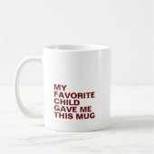 Personalisierte Typografie-Tasse mit Initiale Kaffeetasse (Links)