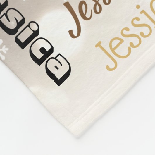 Personalisierte Typografie-Untergrundbahn-Kunst Fleecedecke (Ecke)