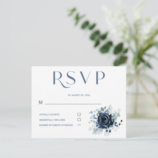 Personalisierte UAWG Blue Cards für Hochzeiten Postkarte (Stehend Vorderseite)