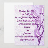 Personalisierte UAWG Event-Cards mit lila Rose Einladung (Vorne/Hinten)