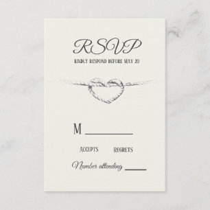 Personalisierte UAWG Krawatte der Knotenkarte RSVP Karte