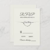 Personalisierte UAWG Krawatte der Knotenkarte RSVP Karte (Vorne/Hinten)