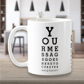 Personalisierte Übersicht über den Augenblick Kaffeetasse