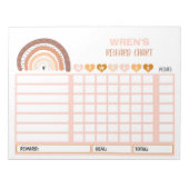 Personalisierte Übersicht über den Regenbogen Notizblock (Vorderseite)