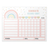 Personalisierte Übersicht über den Regenbogen Notizblock (Vorderseite)