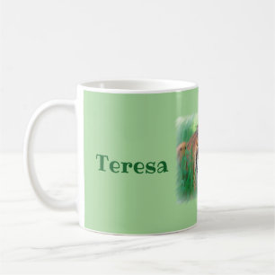 Personalisierte überwachte Tiger-Tasse Kaffeetasse