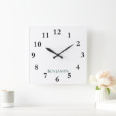 Personalisierte Uhr an der Wand des Add-a-Fotos (Zuhause)