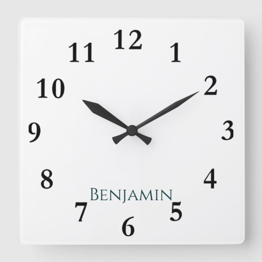 Personalisierte Uhr an der Wand des Add-a-Fotos (Vorderseite)