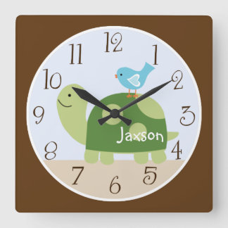 Personalisierte Uhr "Baumklee/Wald"