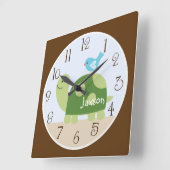 Personalisierte Uhr "Baumklee/Wald" (Winkel)