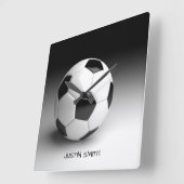 Personalisierte Uhr der Fußball-Ball (Winkel)
